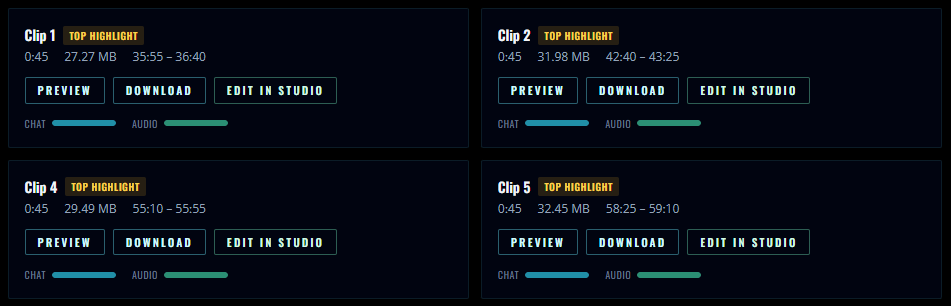 Full 16:9 clip ready for download or editing