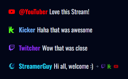 StreamUps Integrated Chat Panel